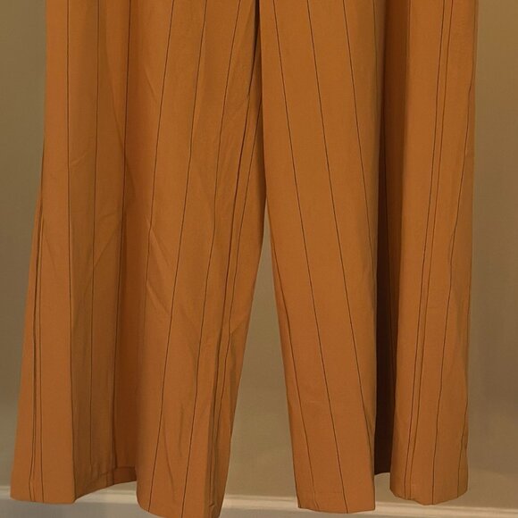 Danielle Bernstein - Mustard Pinstripe Suit - Blazer & Trousers Set - Picture 6 of 11